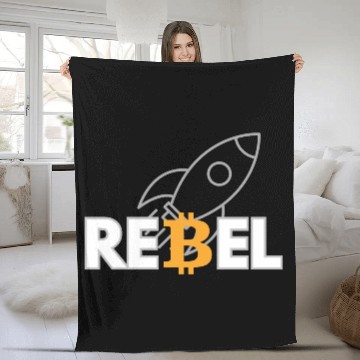 Discover Bitcoin Enthusiasts Fleece Blankets