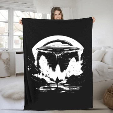 Discover Alien Extraterrestrial Fleece Blankets
