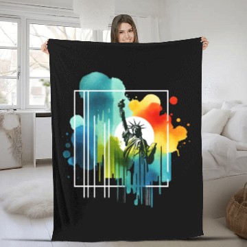 Discover Liberty's Colorful Aura Fleece Blankets