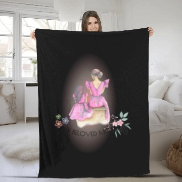 Discover Happy mother’s day – My beloved mom Fleece Blankets
