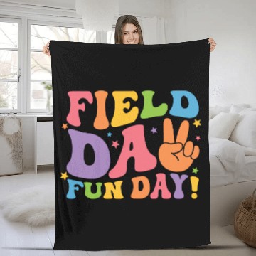 Discover Field Day Fun Day Kids Boys and Girls Fleece Blankets