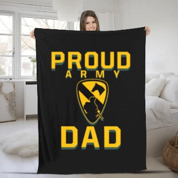 Discover PROUD ARMY DAD Fleece Blankets