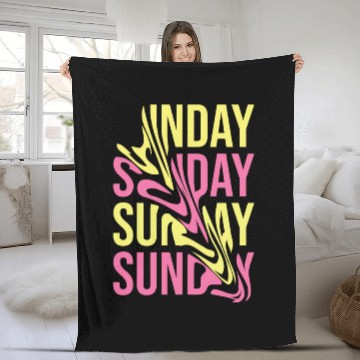 Discover Holiday Sunday Fleece Blankets design