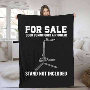 Discover For Sale Good Conditioned Air Guitar Funny Air Gui Fleece Blankets