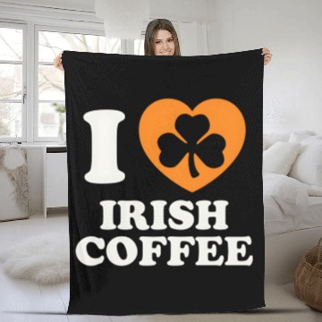 Discover St Patricks Day Irish Coffee Irish Pride Fleece Blankets
