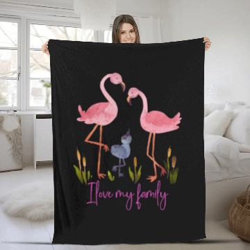 Discover I LOVE MY FAMILY Fleece Blankets