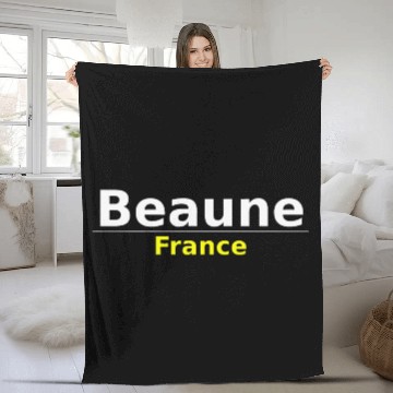 Discover Beaune France Fleece Blankets