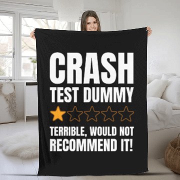 Discover Broken Bone Injury Gifts Crash Test Dummy Fleece Blankets