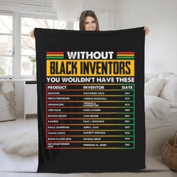 Discover History Of Forgotten Black Inventors Black History Fleece Blankets