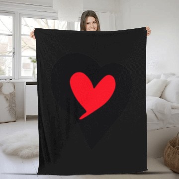 Discover Saint Valentin Heart stylish Logodesign t'Fleece Blankets