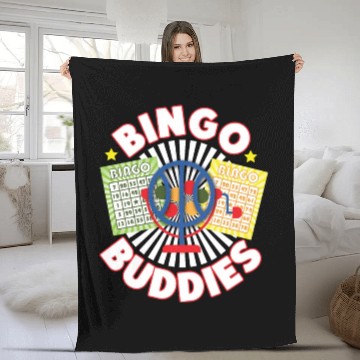 Discover Bingo Player Besties Friends Bingo Fleece Blankets
