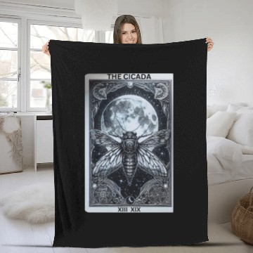 Discover Cicadageddon Invasion Tour 2024 Funny Cicada Event Fleece Blankets