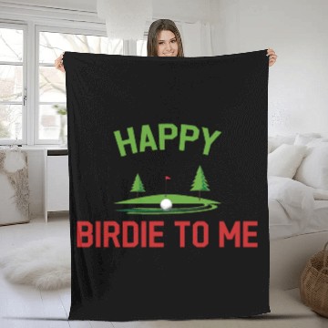 Discover Funny Golf Happy Birdie To Me Golfer Dad Uncle Fleece Blankets