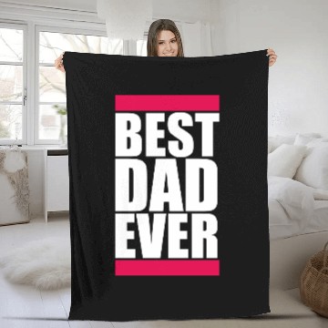 Discover The Best Dad Ever Coolest Daddy in the World Love Fleece Blankets