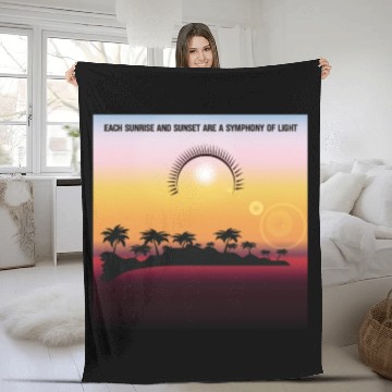 Discover Sunrise and Sunset designs for Life Fleece Blankets