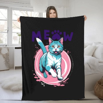 Discover meow Fleece Blankets
