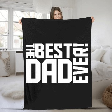 Discover The Best Dad Ever Coolest Daddy in the World Love Fleece Blankets
