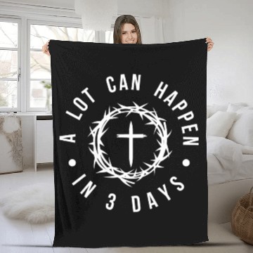Discover A LOT CAN HAPPEN IN 3 DAYS Fleece Blankets
