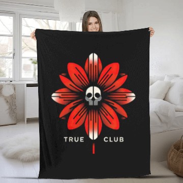 Discover Floral Skull - Bold Urban Design Fleece Blankets
