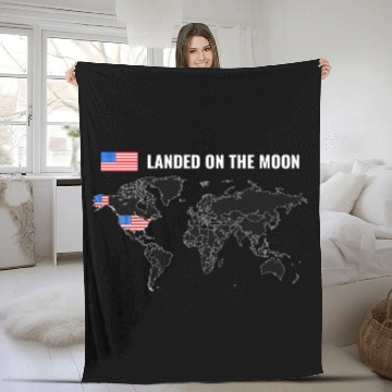 Discover Moon Landing Fleece Blankets