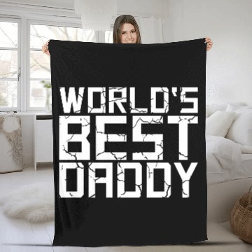 Discover The Best Dad Ever Coolest Daddy in the World Love Fleece Blankets