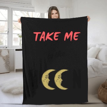 Discover Take Me To The Moon Fleece Blankets
