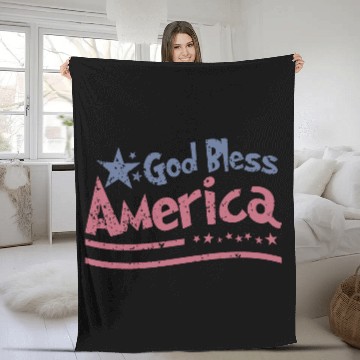 Discover God Bless America Lovers Independence Fleece Blankets