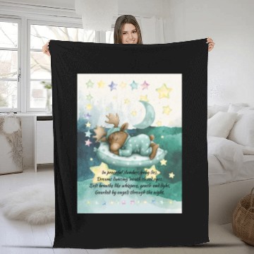 Discover Baby Moose Poem Fleece Blankets