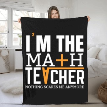 Discover MATH TEACHER Fleece Blankets DESIGN