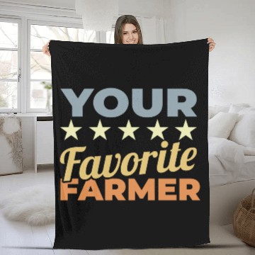 Discover Best Farmer Retro Style Fleece Blankets