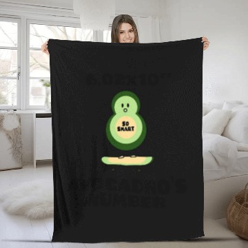 Discover Funny Chemistry Joke Avogadros Number Fleece Blankets