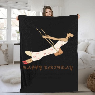 Discover Birthday Bliss- Where Sweetness Meets Joy Fleece Blankets
