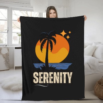 Discover Oasis-Sunset Fleece Blankets