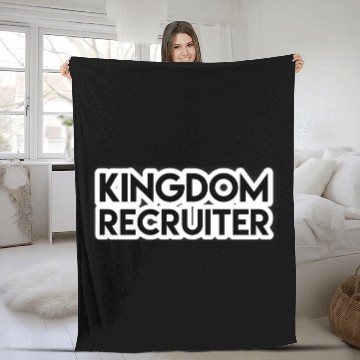 Discover Kingdom Recruiter - Royal Recruit Emblem Graphic Fleece Blankets