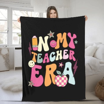 Discover In My Teacher Era Fleece Blankets
