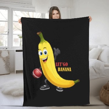 Discover BANANA PLAY BASEBALL Fleece Blankets