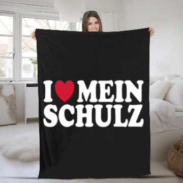 Discover I Love My Schulz Heart Family Wedding Fleece Blankets