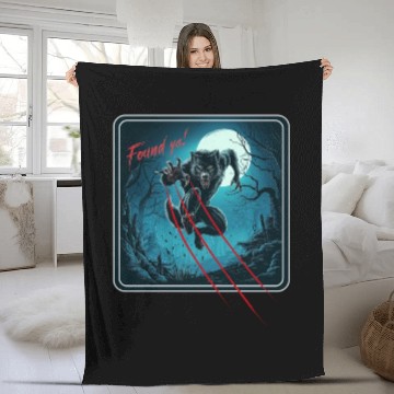 Discover Werewolf Scratch Fleece Blankets