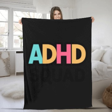 Discover Embrace Neurodiversity Celebrate Adhd Awareness Fleece Blankets