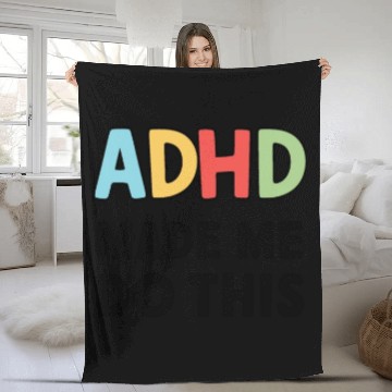 Discover Embrace Neurodiversity Celebrate Adhd Awareness Fleece Blankets