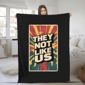 Discover They not like us Fleece Blankets
