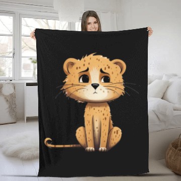 Discover Little but Wild Cutie Cheetah Fleece Blankets