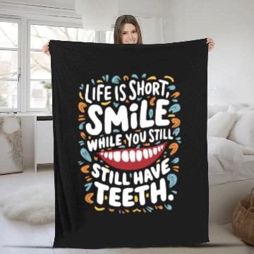 Discover Life's Short Unisex Unisex Fleece Blankets