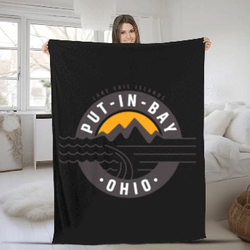Discover Put In Bay Ohio Lake Erie Islands Fleece Blankets