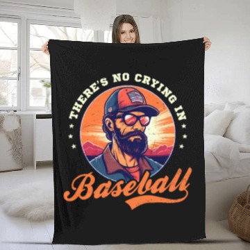 Discover 4th Of July Baseball Coach No Crying In Baseball Fleece Blankets