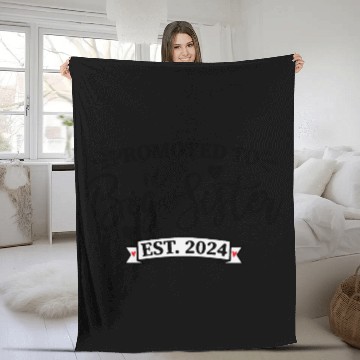 Discover promoted to big sister Fleece Blankets