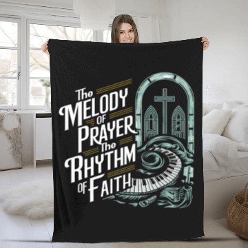 Discover Prayer Songs Jesus Christ Religious Music Praise Fleece Blankets