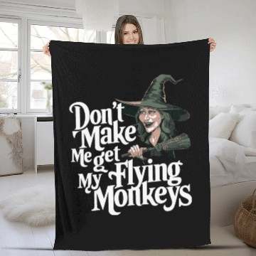 Discover Wicked Witch Flying Monkeys Fleece Blankets
