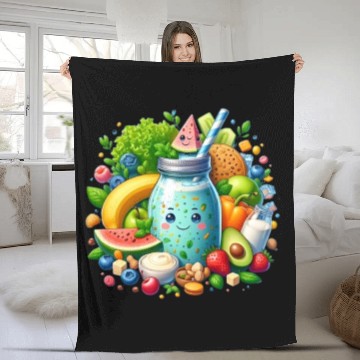 Discover Bunny fruitfertilizer Fleece Blankets