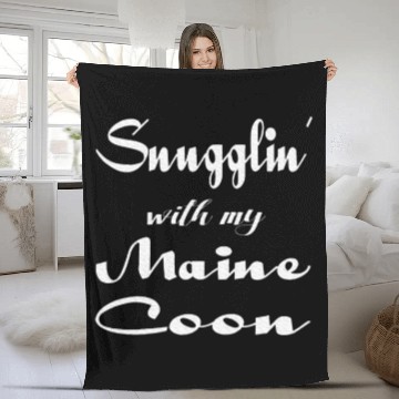 Discover Maine Cat Mom Pajamas Cat Lover Mama Fleece Blankets